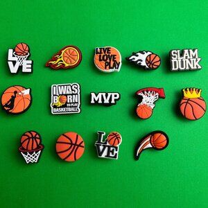 Basketball Crocs Shoe Charms Set of 14 - jibbitz Charms